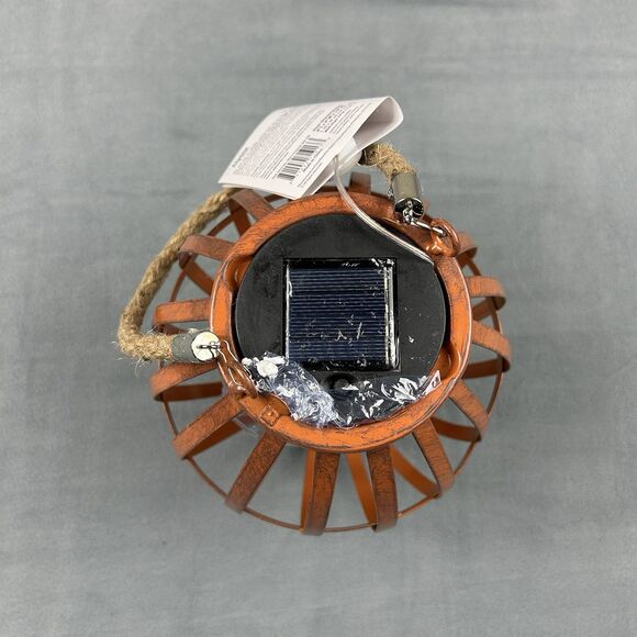 Alpine Solar Lantern Metal Brown Alpine Corporation Hangable‎ Decor Lights LED - Picture 3 of 7